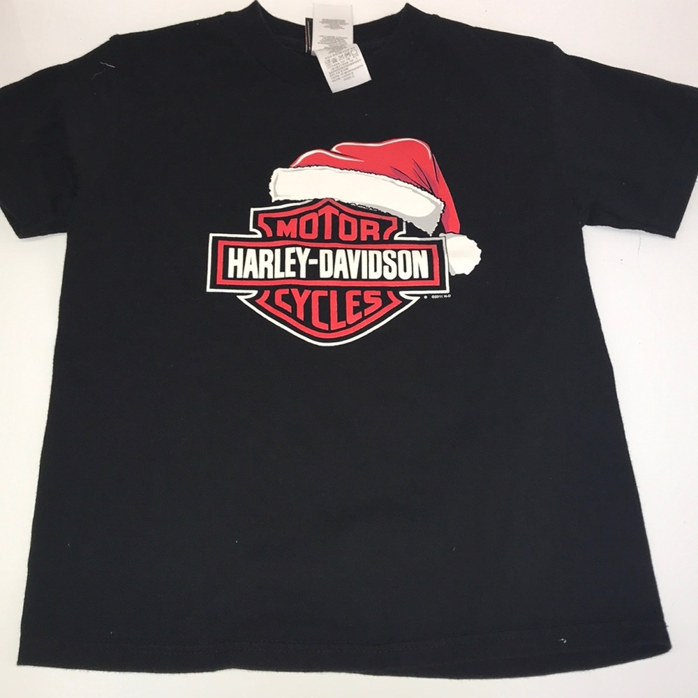 Little Boys Santa Harley T-shirt Size Youth Small